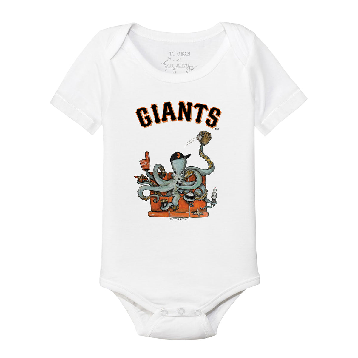 San Francisco Giants Octopus Short Sleeve Snapper