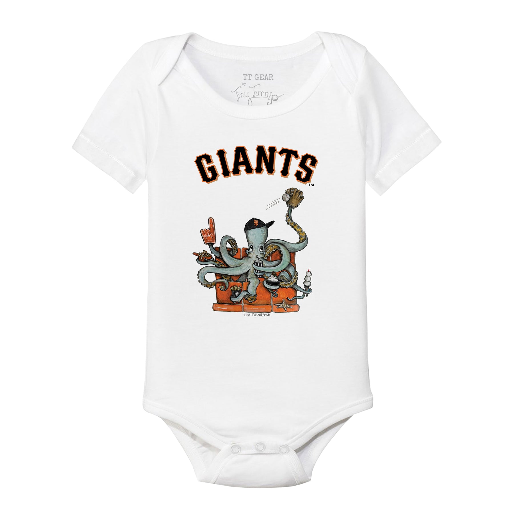 San Francisco Giants Octopus Short Sleeve Snapper