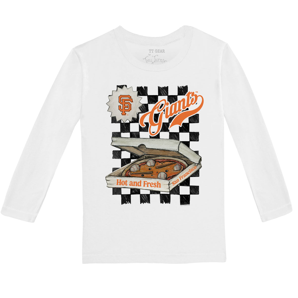 San Francisco Giants Pizza Long-Sleeve Tee Shirt