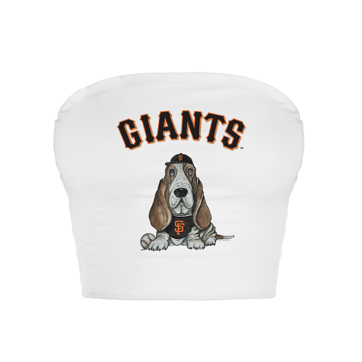 San Francisco Giants Puddy Crop Tube Top - Tiny Turnip