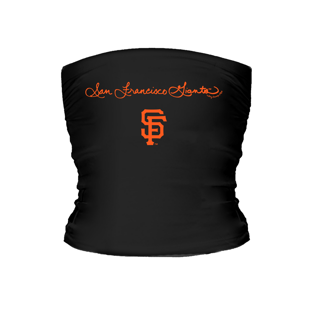 San Francisco Giants Logo Script Tube Top - Tiny Turnip