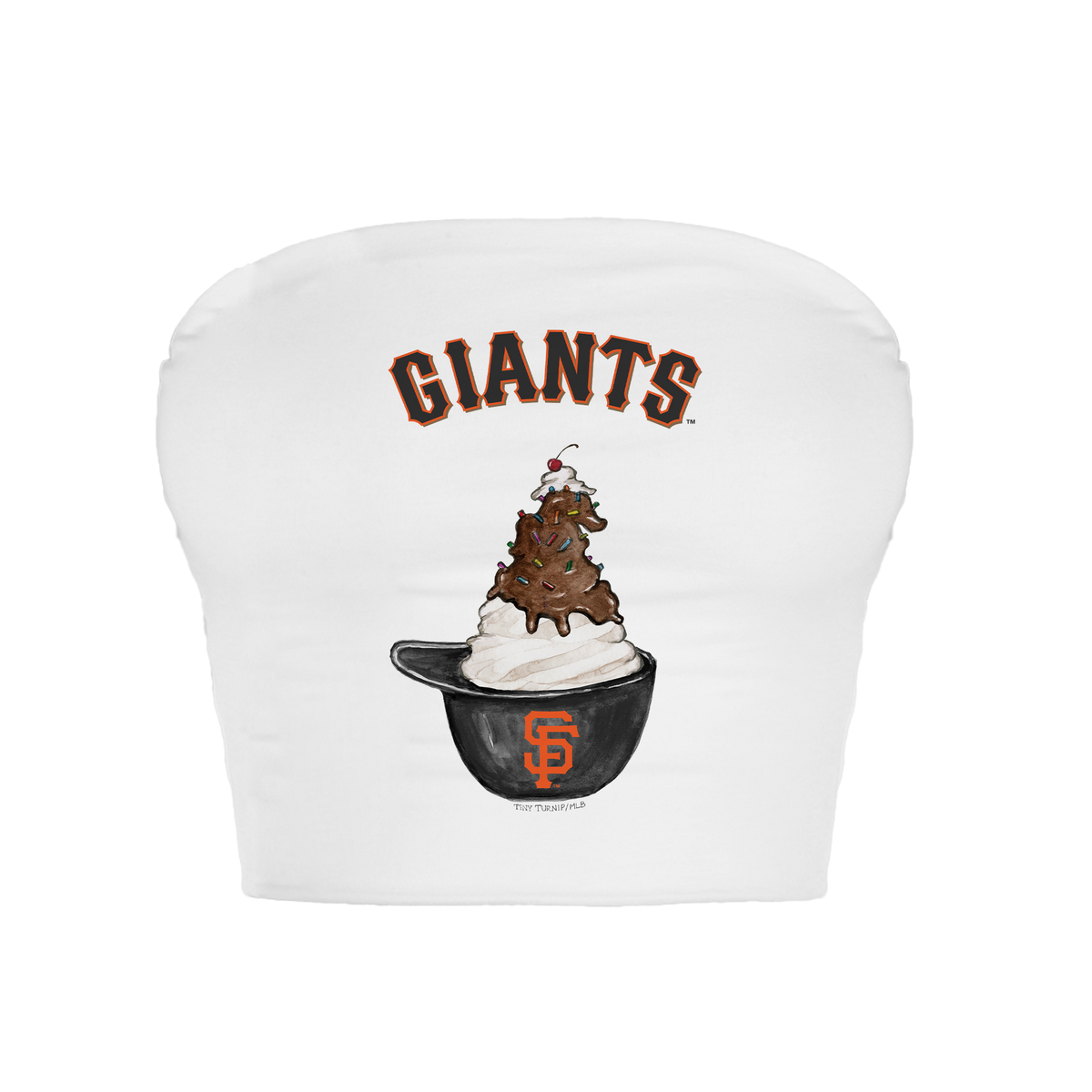 San Francisco Giants Sundae Helmet Crop Tube Top
