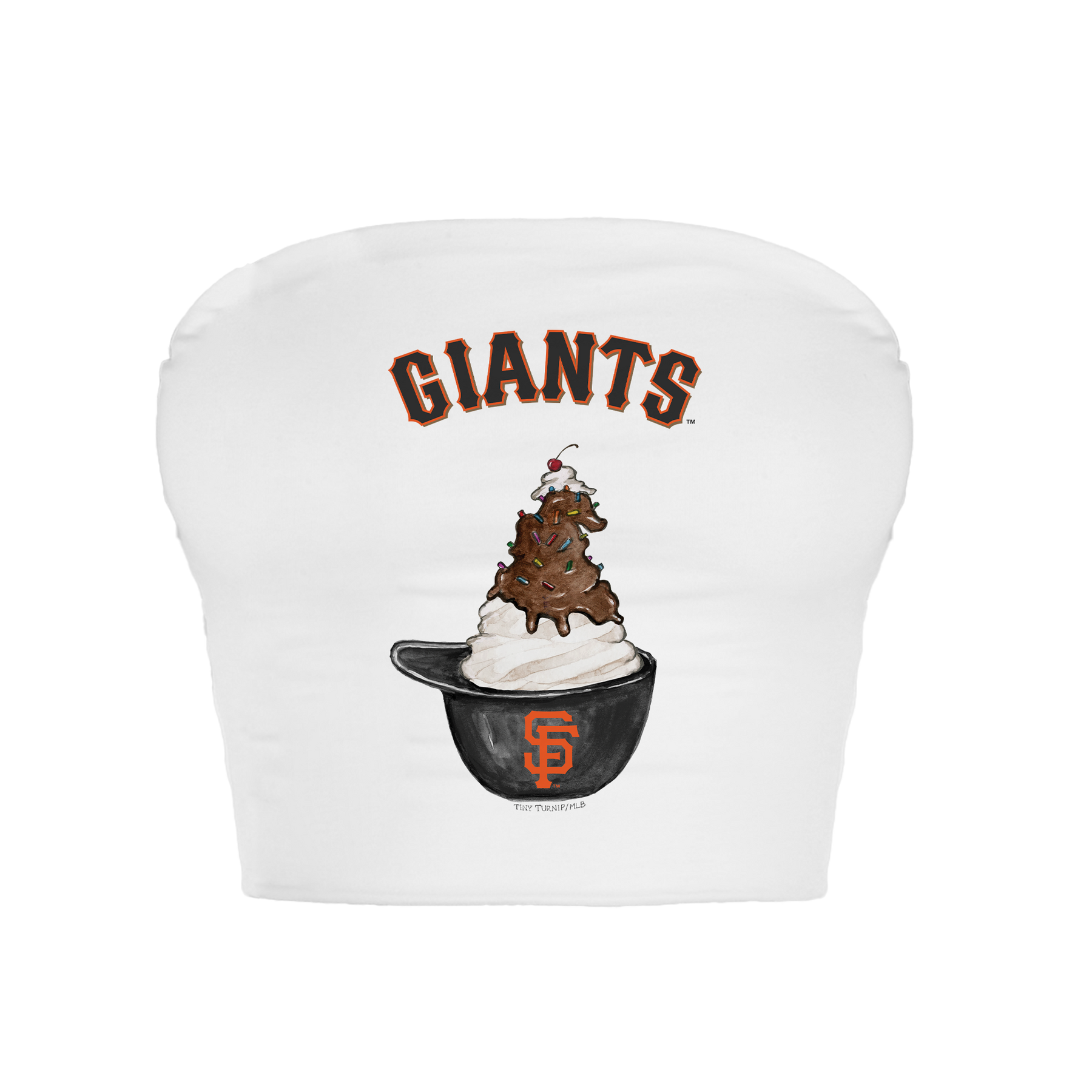 San Francisco Giants Sundae Helmet Crop Tube Top