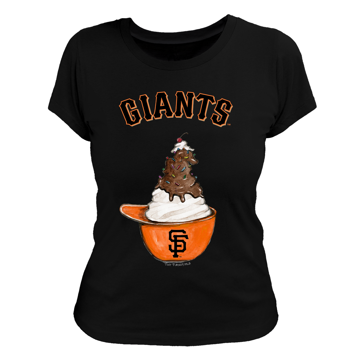 San Francisco Giants Sundae Helmet Women's Tee Shirt