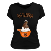 San Francisco Giants Sundae Helmet Women's Tee Shirt