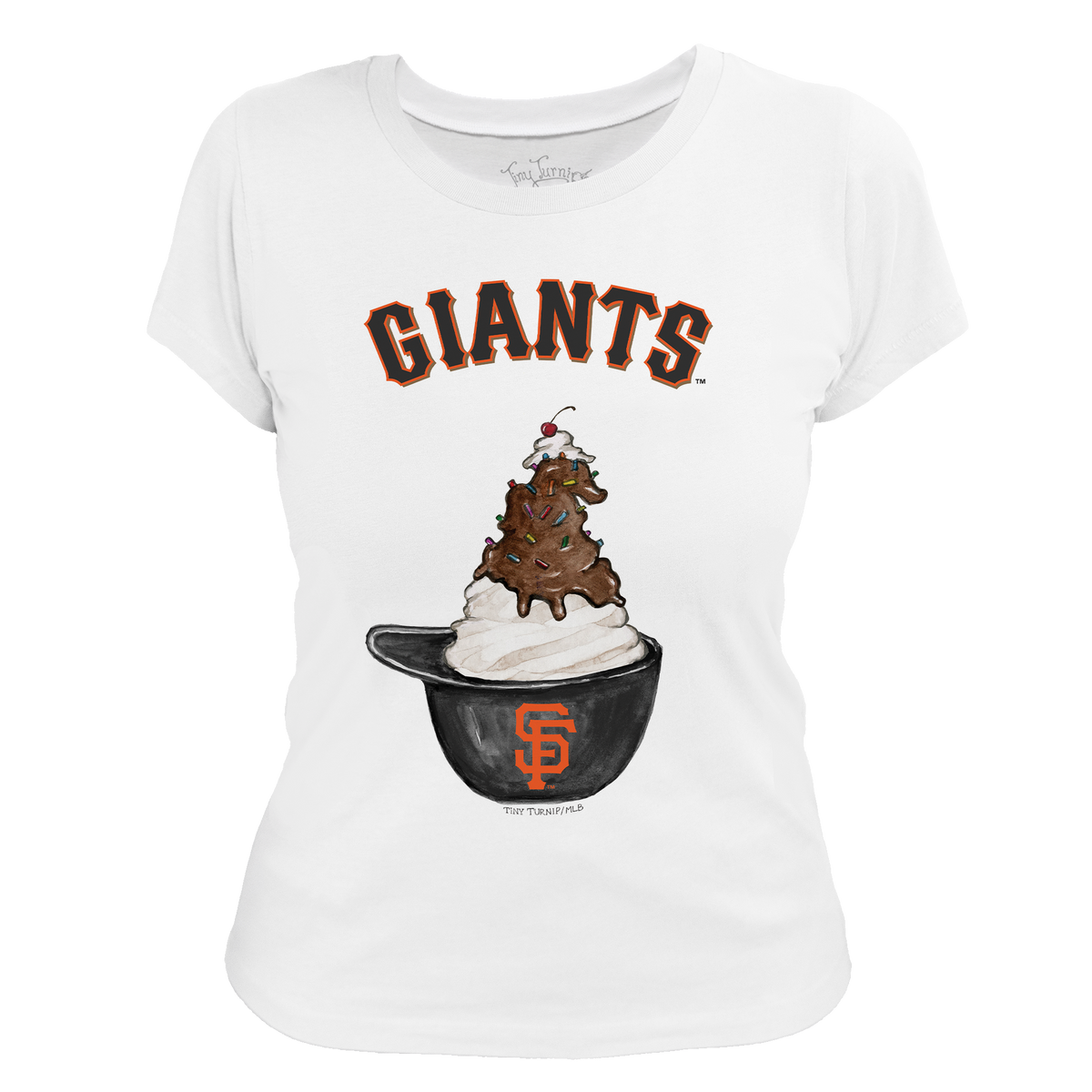 San Francisco Giants Sundae Helmet Women's Tee Shirt