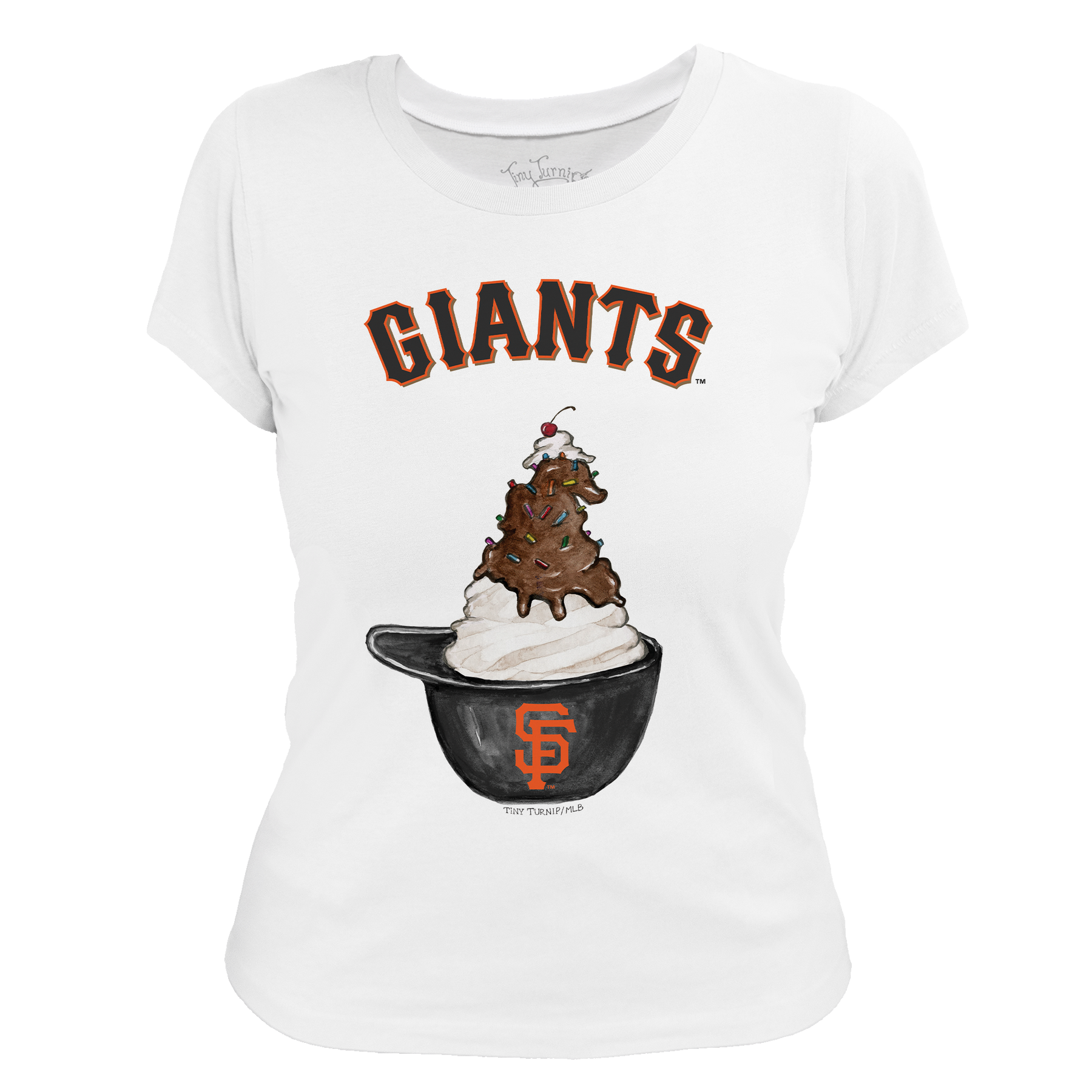 San Francisco Giants Sundae Helmet Women's Tee Shirt