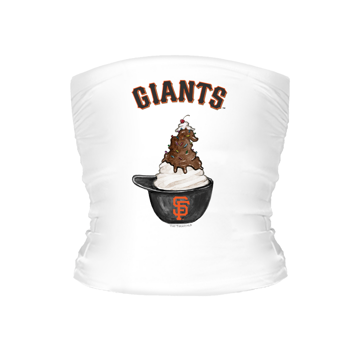 San Francisco Giants Sundae Helmet Tube Top - Tiny Turnip