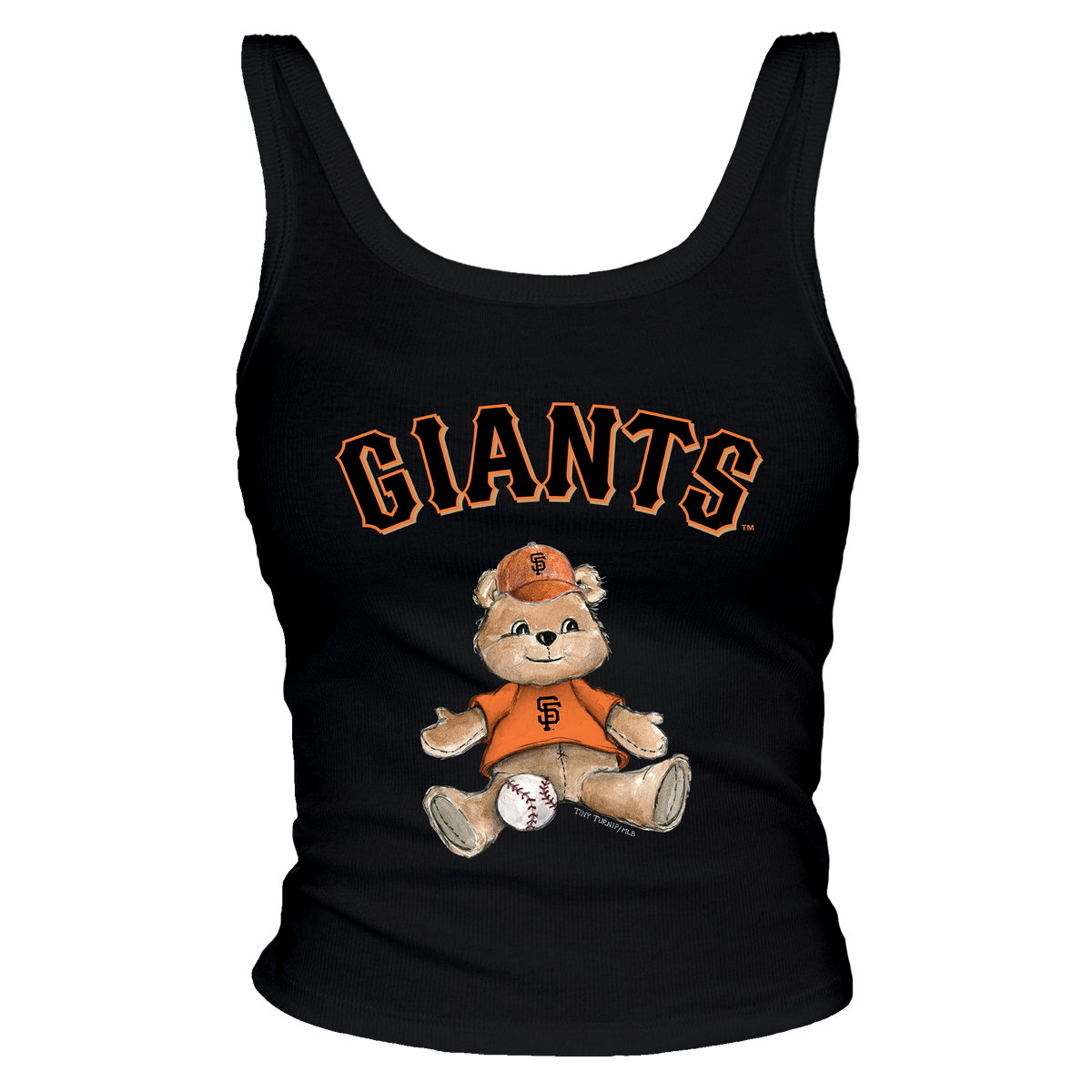 San Francisco Giants Teddy Ribbed Tank - Tiny Turnip