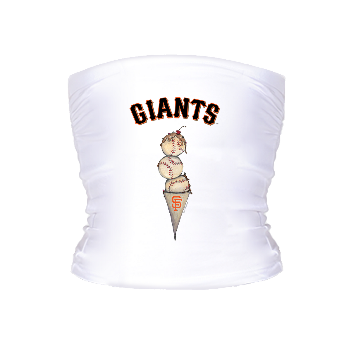 San Francisco Giants Triple Scoop Tube Top - Tiny Turnip