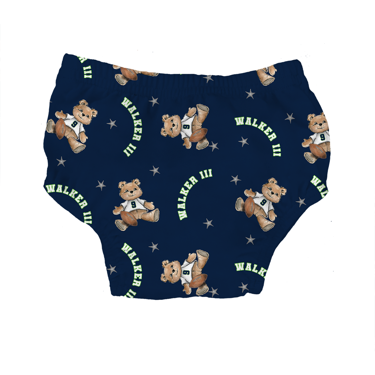 VIP Football: Teddy w/ Name, Number - Bloomers - Tiny Turnip