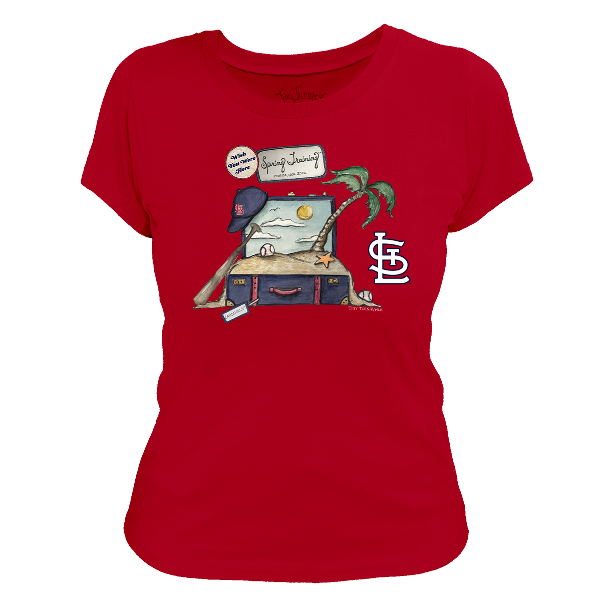 St. Louis Cardinals Spring Training 2026 Women's Tee Shirt - Tiny Turnip