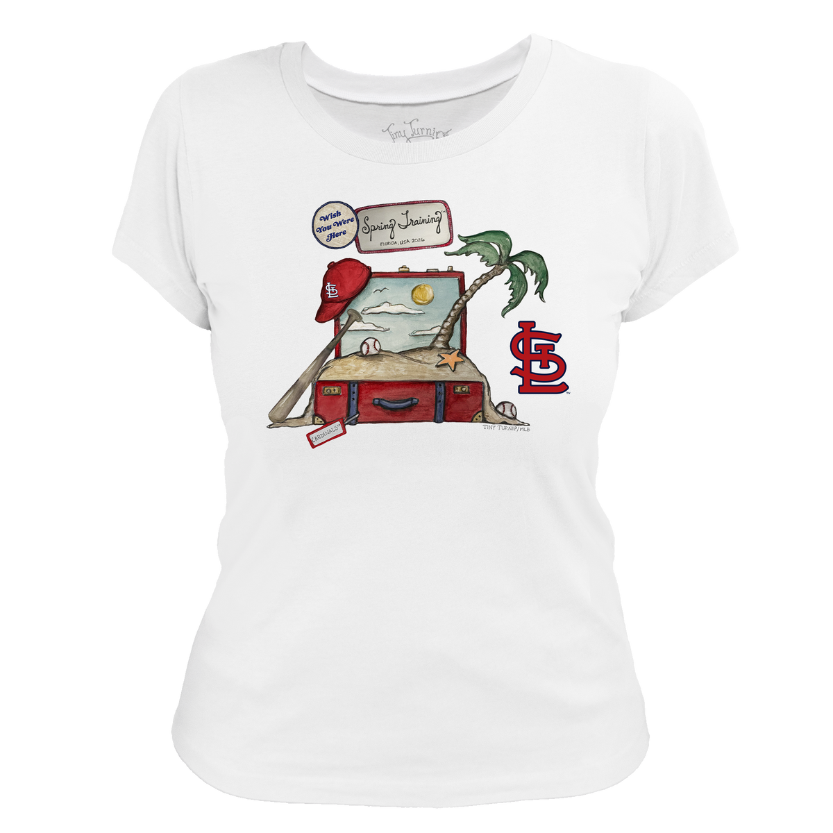 St. Louis Cardinals Spring Training 2026 Women's Tee Shirt - Tiny Turnip