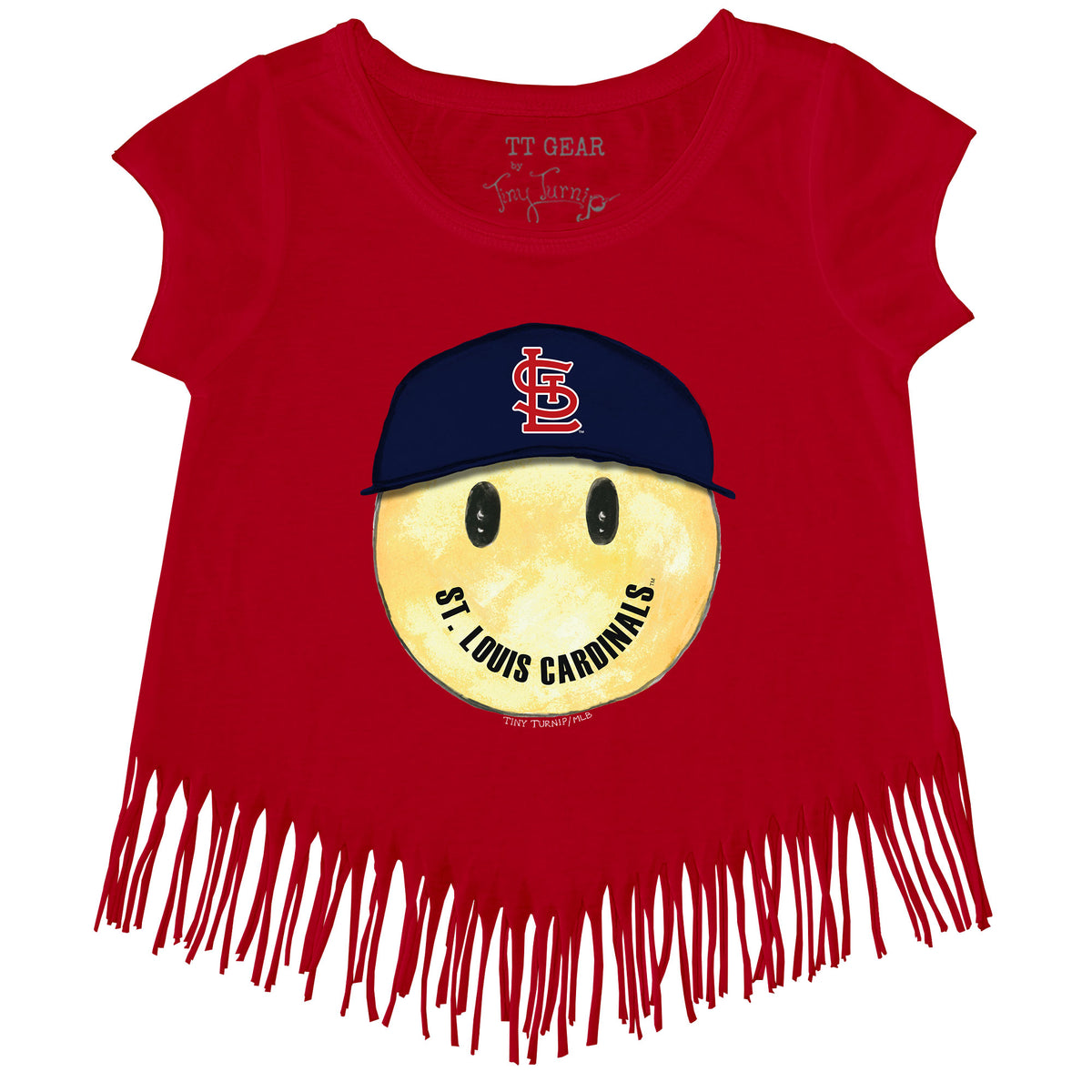 St. Louis Cardinals Smiley Fringe Tee