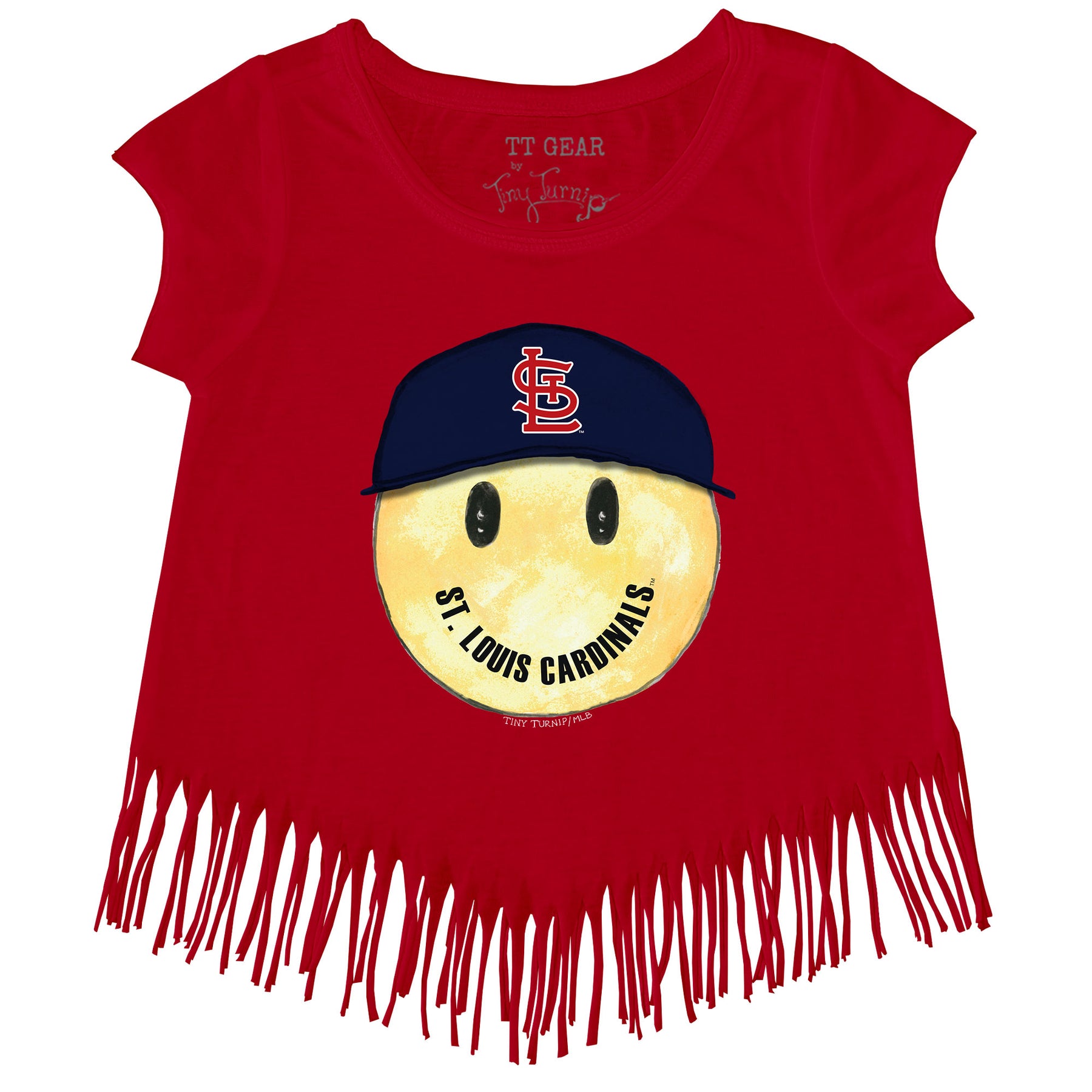 St. Louis Cardinals Smiley Fringe Tee