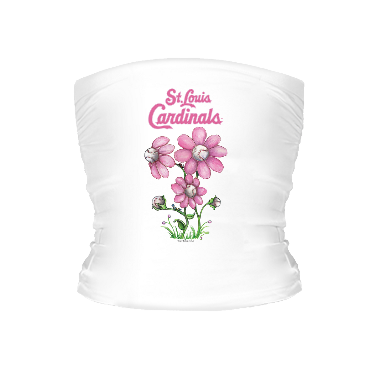 St. Louis Cardinals Blooming Baseball Tube Top - Tiny Turnip