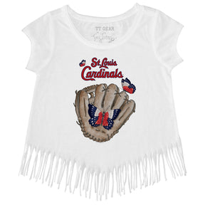 St. Louis Cardinals Butterfly Glove Fringe Tee