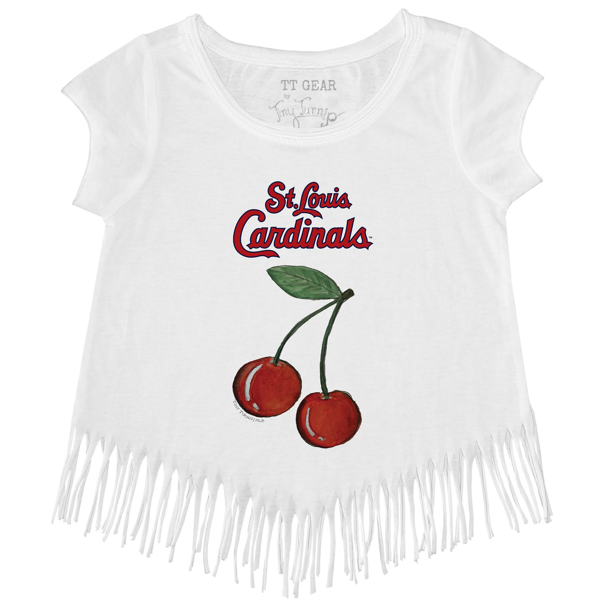 St. Louis Cardinals Cherry Fringe Tee