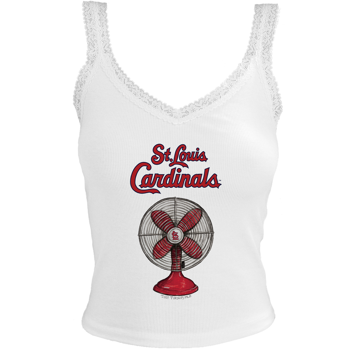 St. Louis Cardinals Fan Lace Tank