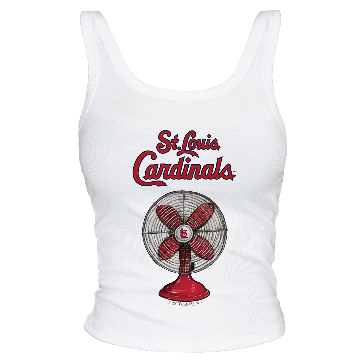 St. Louis Cardinals Fan Crop Tank - Tiny Turnip