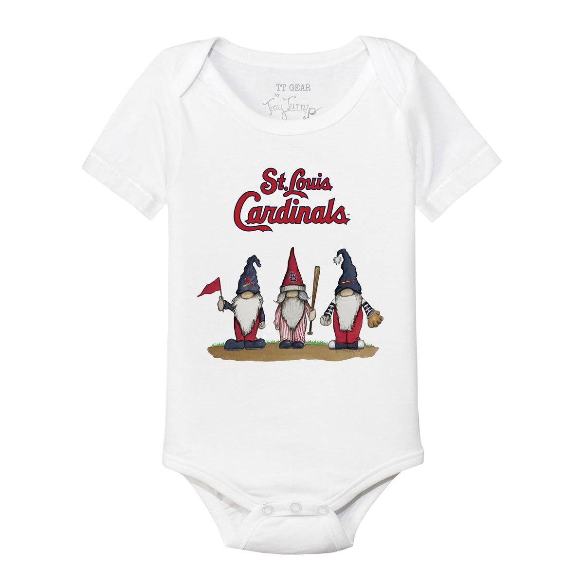 St. Louis Cardinals Gnomes Short Sleeve Snapper