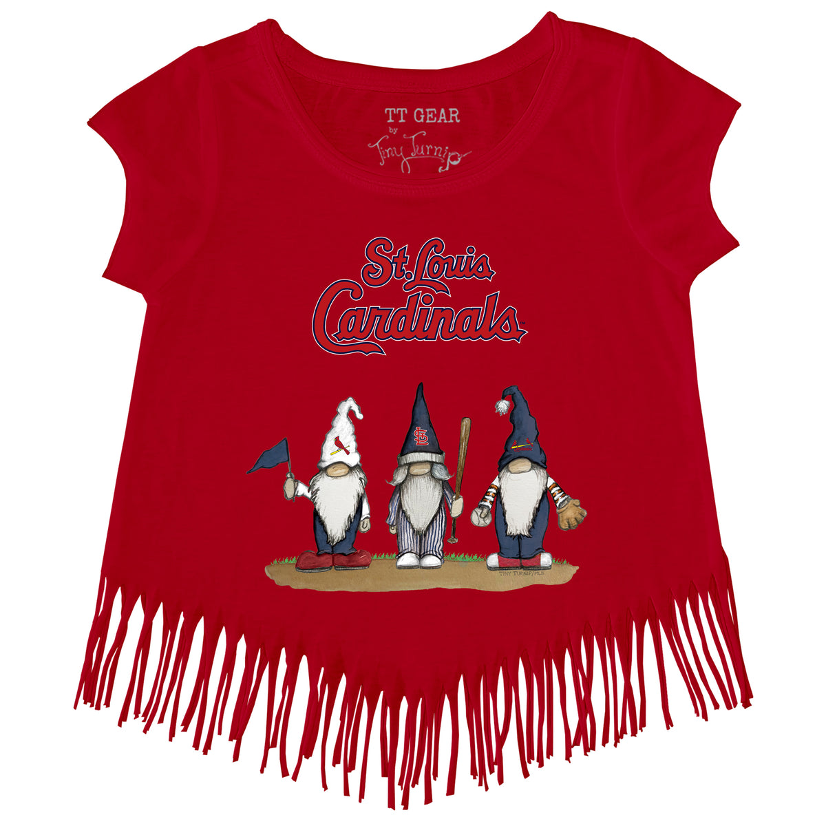 St. Louis Cardinals Gnomes Fringe Tee