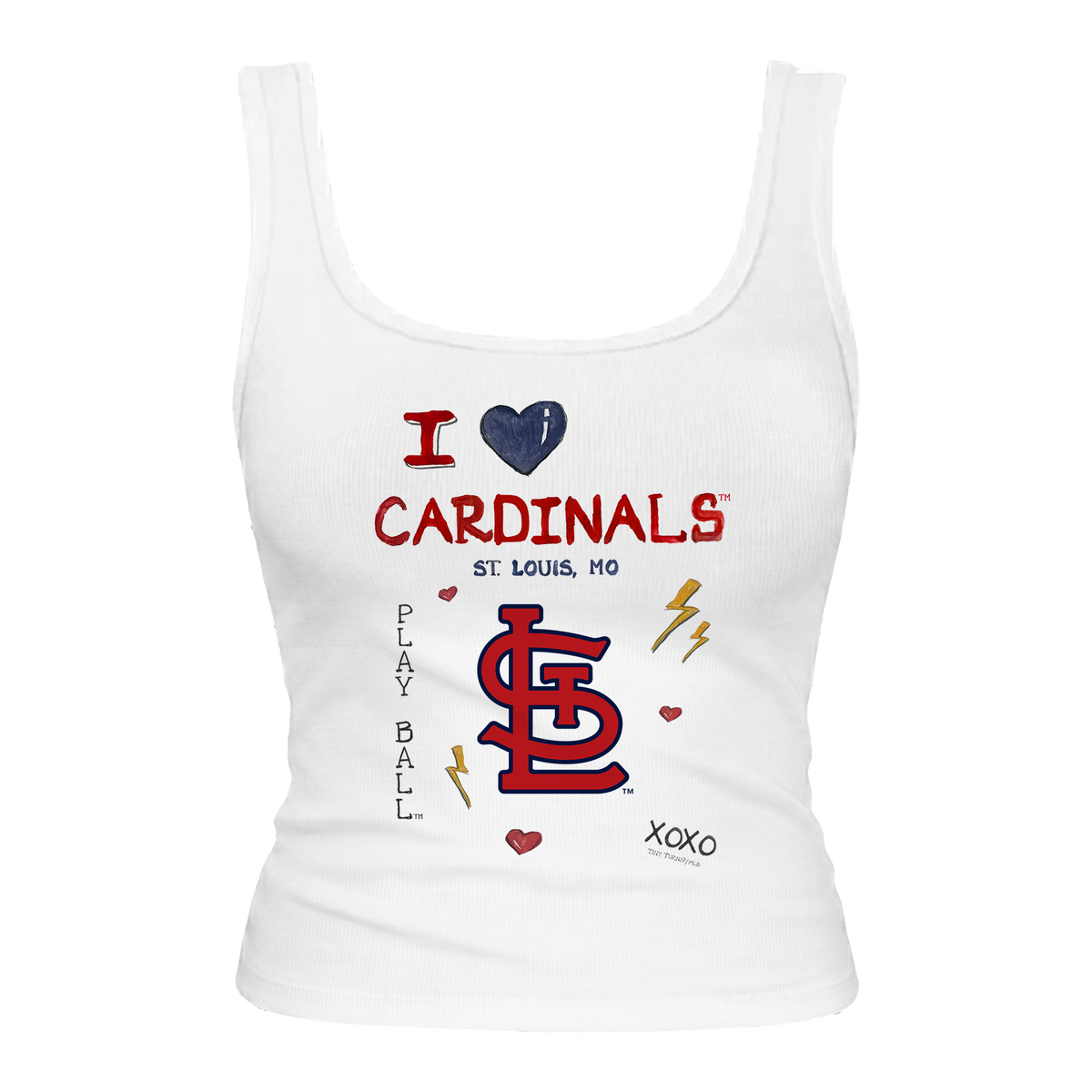 St. Louis Cardinals I Heart Cardinals Emmy Tank