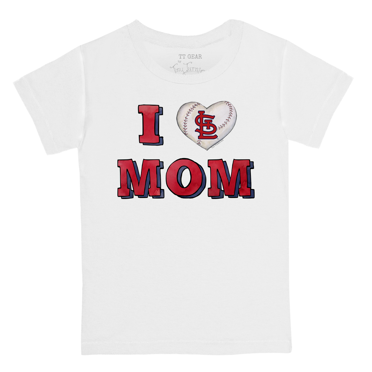 St. Louis Cardinals I Love Mom Tee Shirt