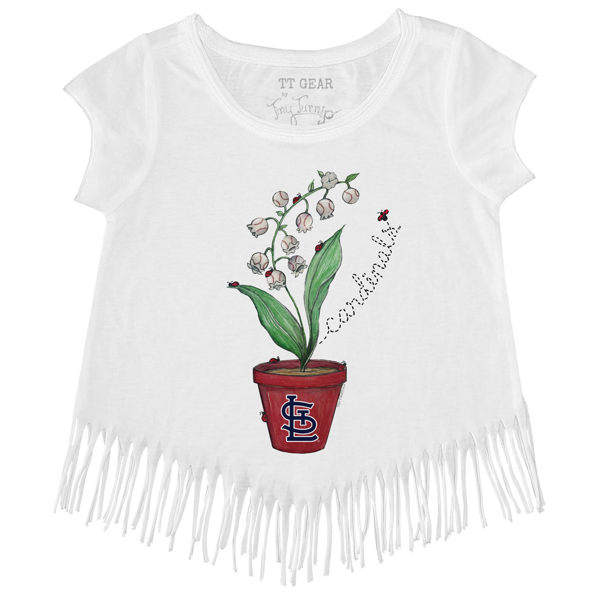 St. Louis Cardinals Ladybug Fringe Tee