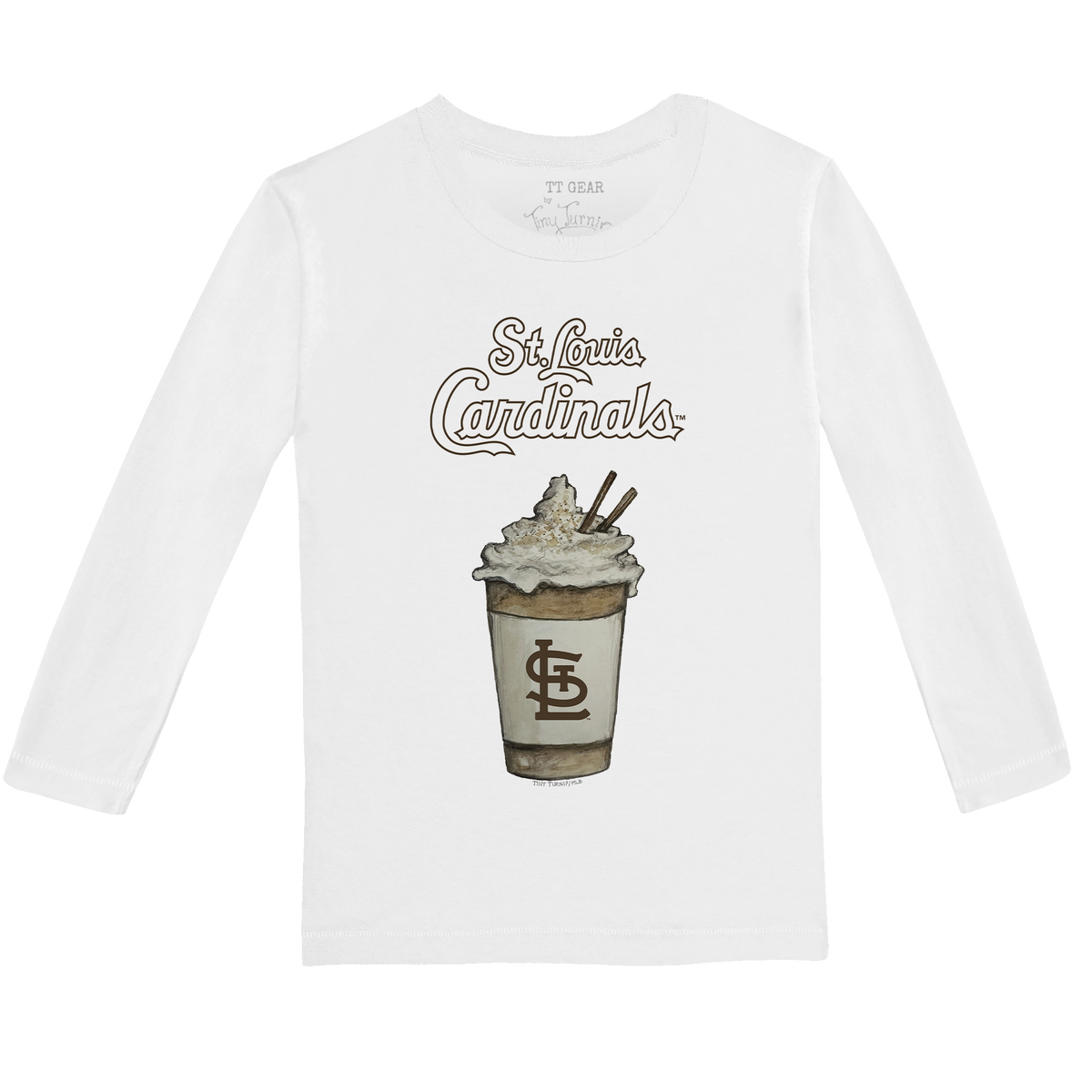 St. Louis Cardinals Latte Long-Sleeve Tee Shirt