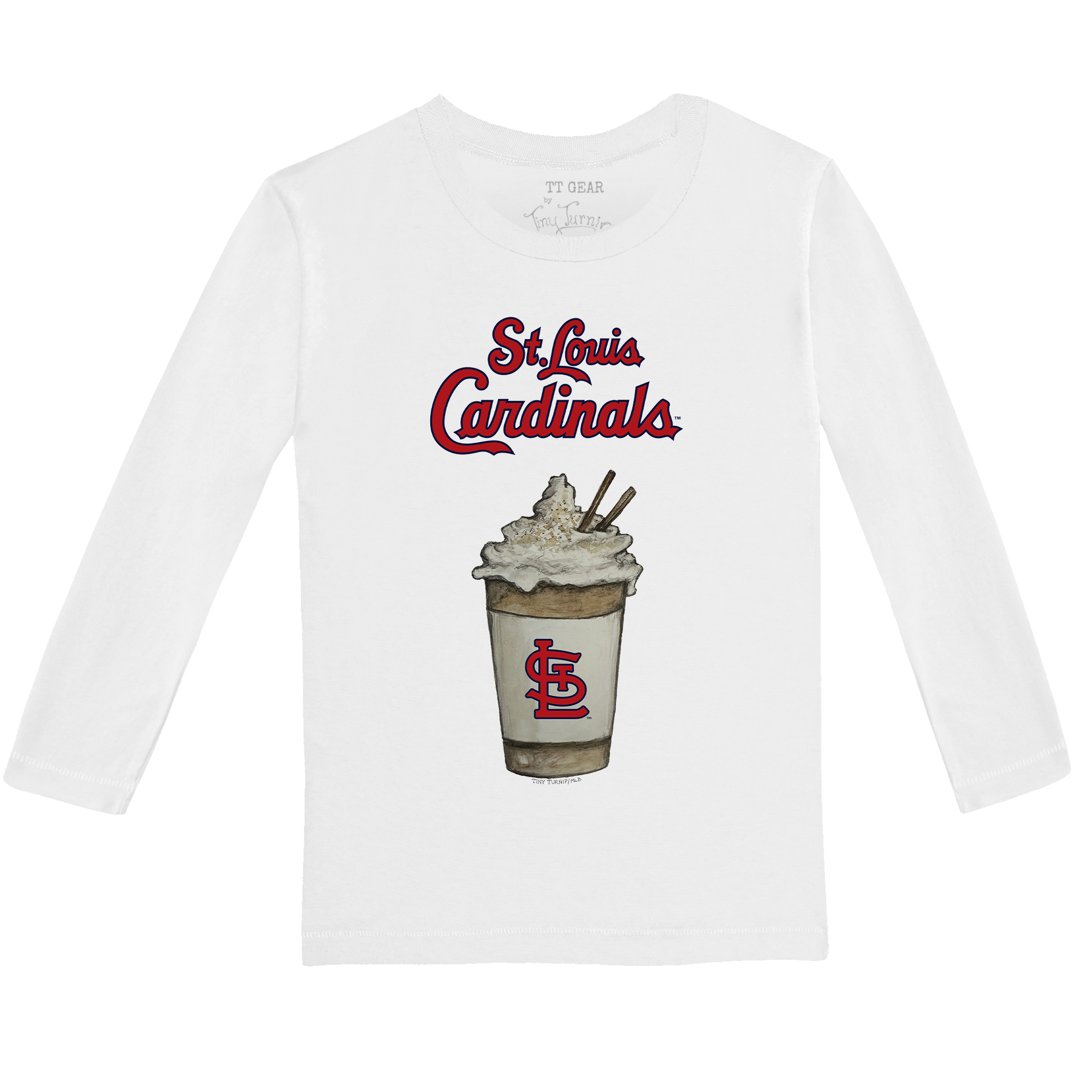 St. Louis Cardinals Latte Long-Sleeve Tee Shirt