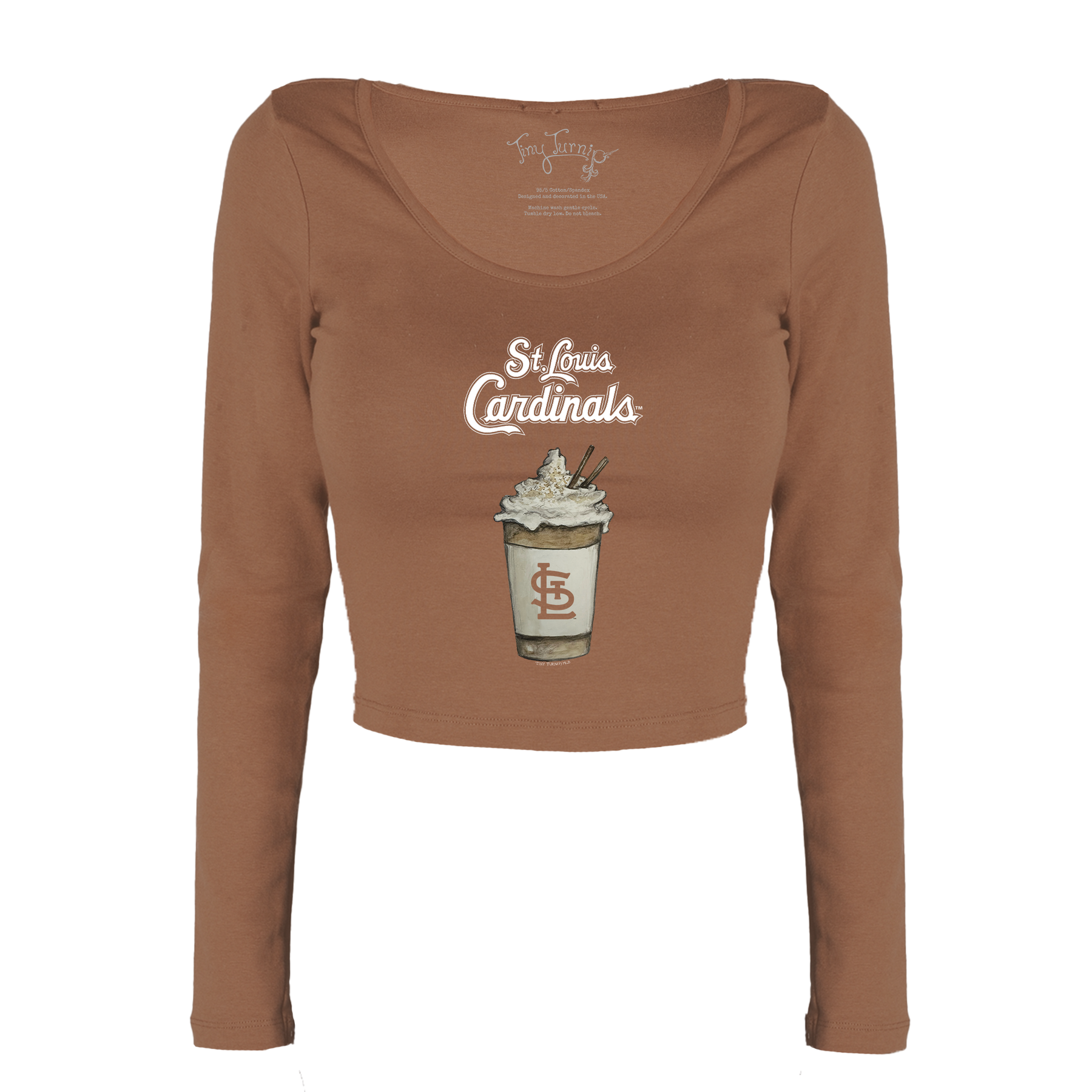 St. Louis Cardinals Latte Women's Lucy Long Sleeve