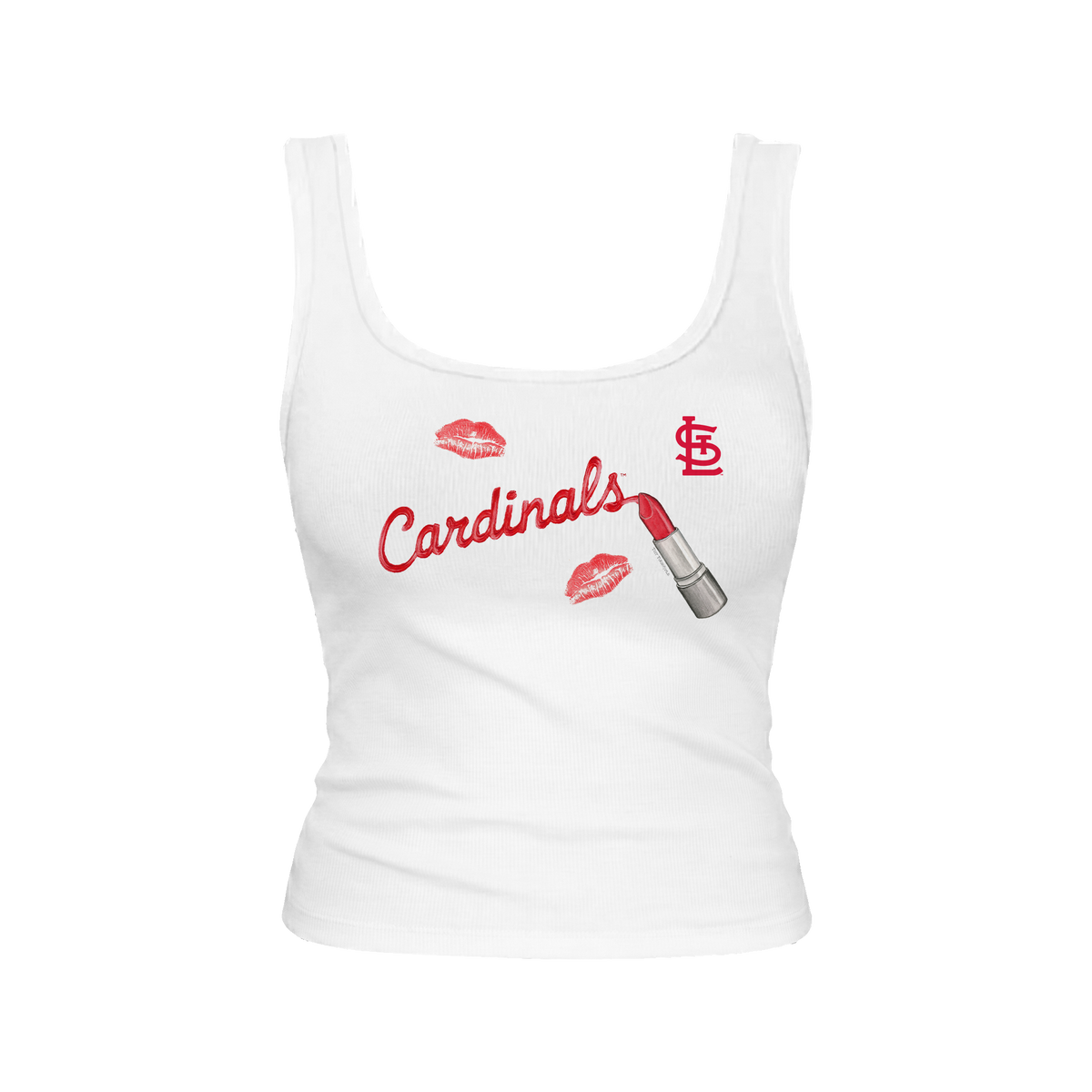 St. Louis Cardinals Lipstick Emmy Tank