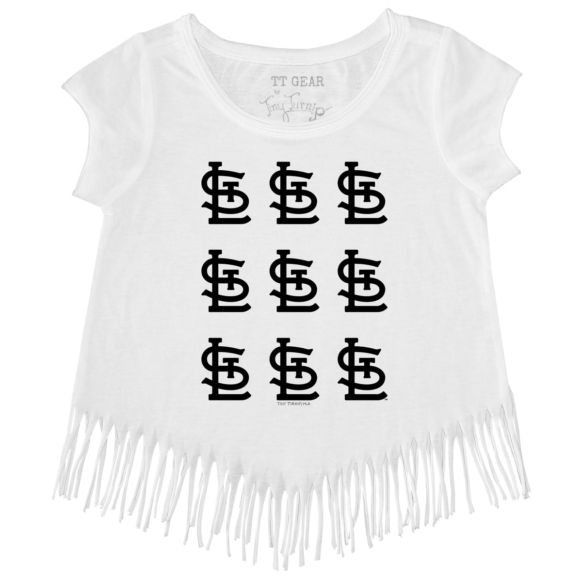 St. Louis Cardinals Logo Grid Fringe Tee