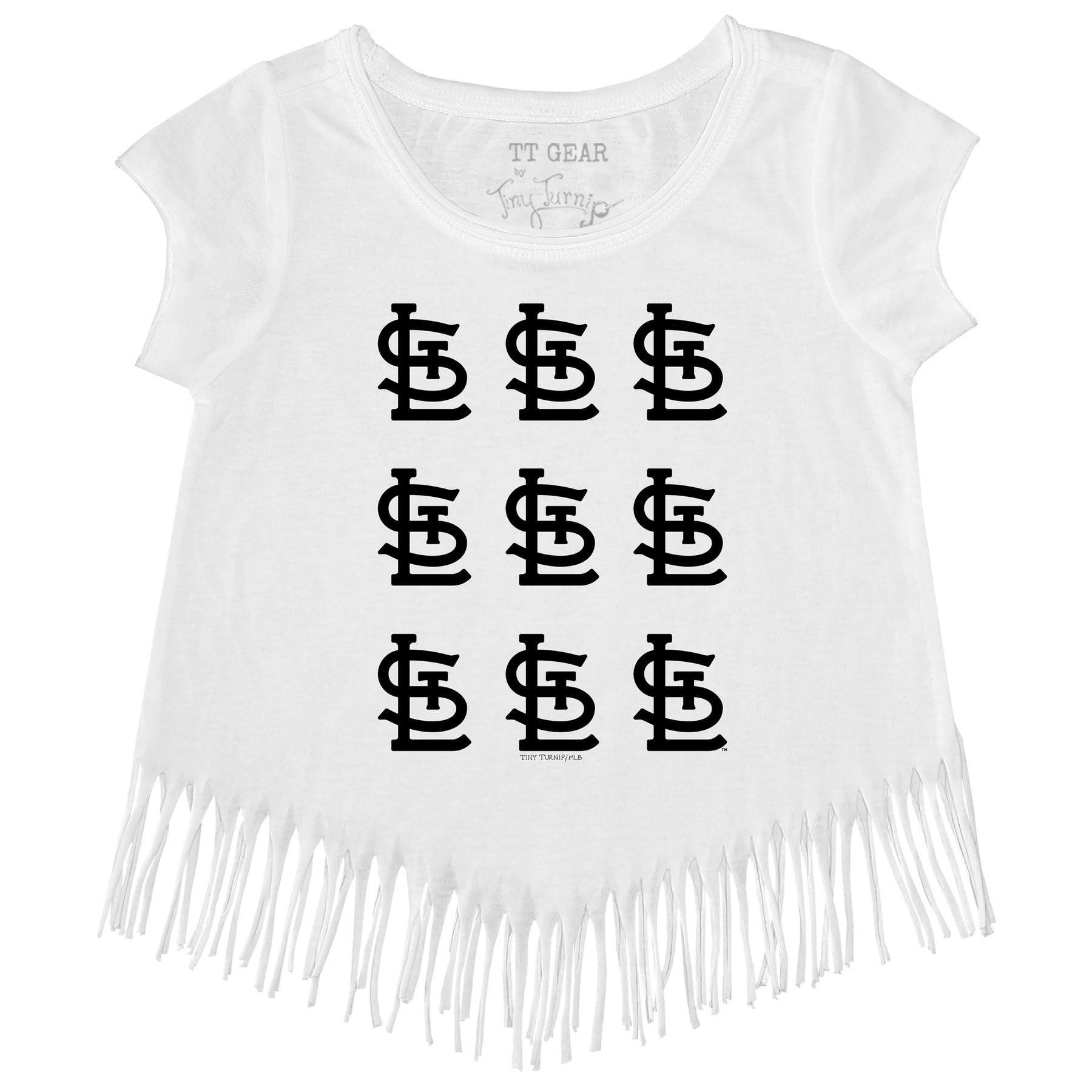 St. Louis Cardinals Logo Grid Fringe Tee