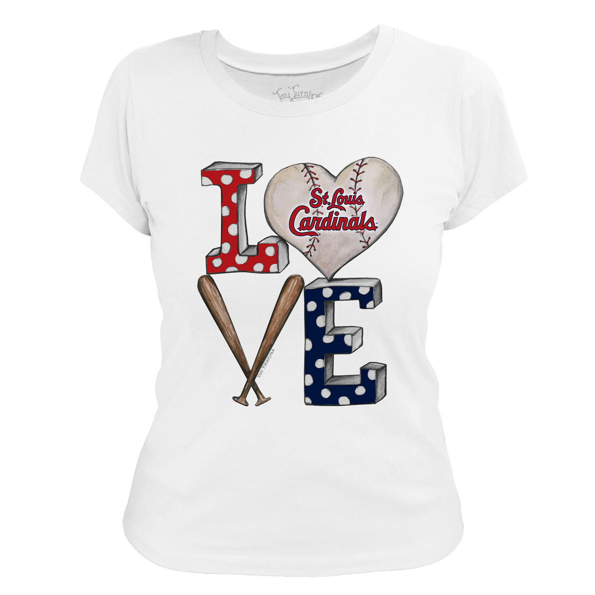 St. Louis Cardinals Baseball LOVE Tee Shirt