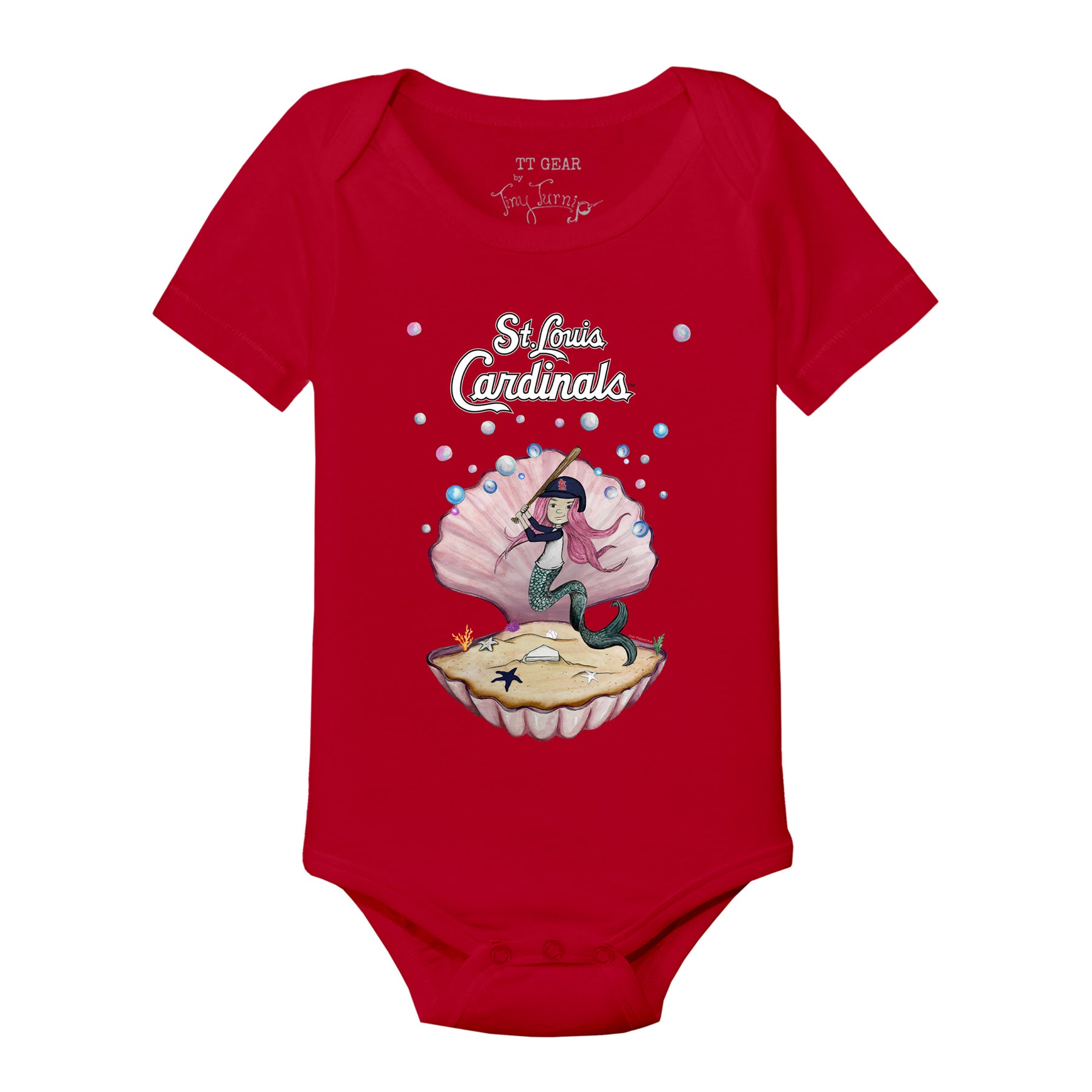 St. Louis Cardinals Mermaid Short Sleeve Snapper