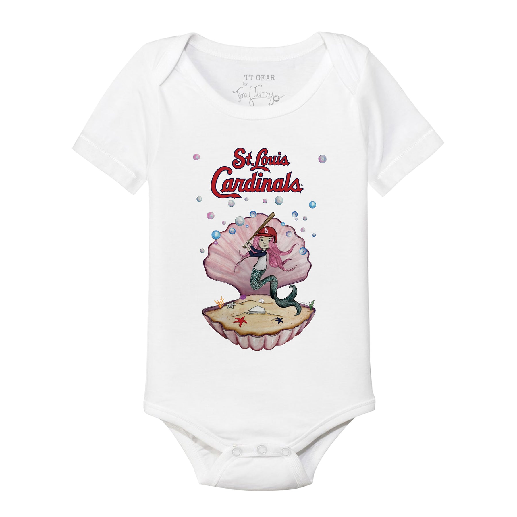 St. Louis Cardinals Mermaid Short Sleeve Snapper
