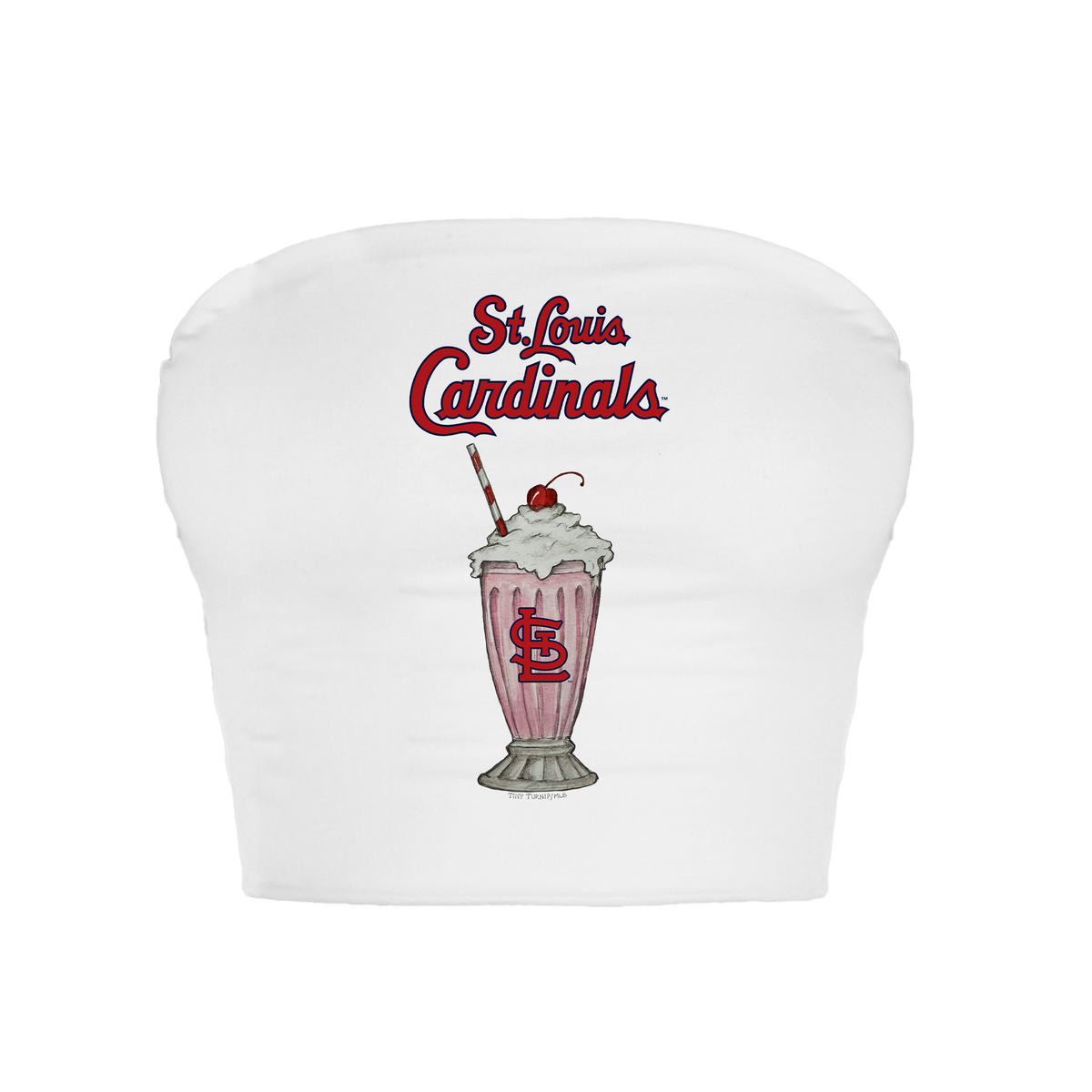 St. Louis Cardinals Milkshake Crop Tube Top
