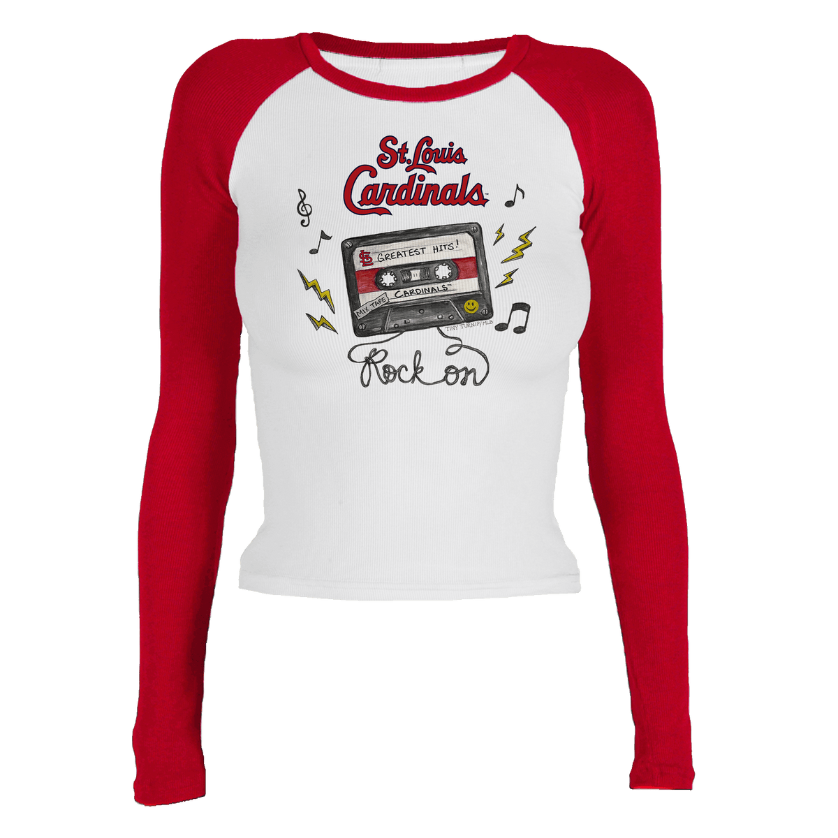 St. Louis Cardinals Mixtape Roxy Raglan Long Sleeve