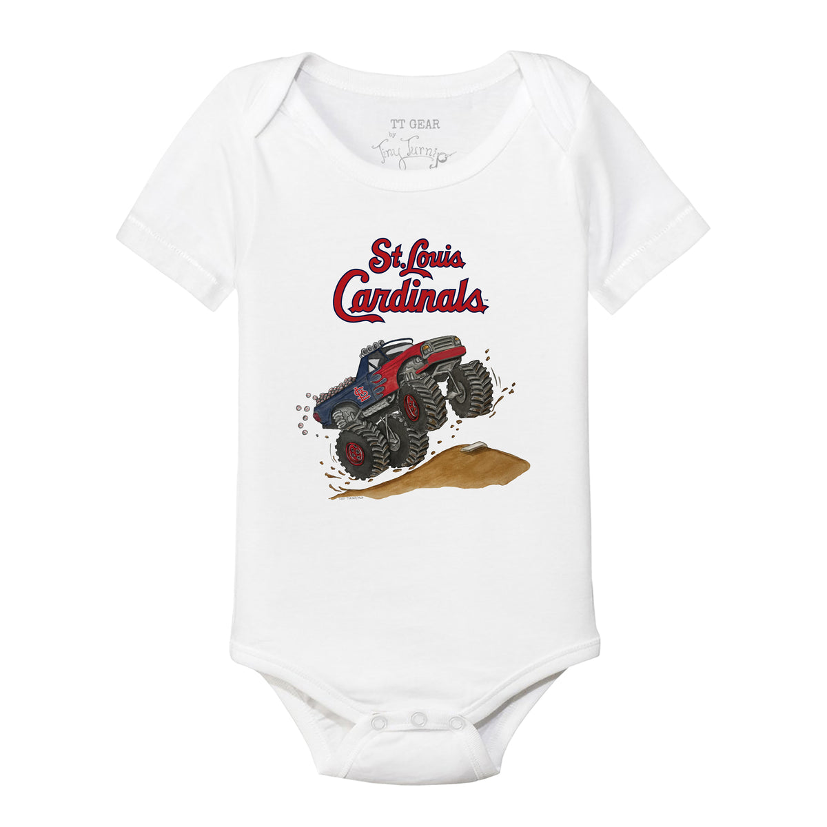 St. Louis Cardinals Monster Truck Short Sleeve Snapper