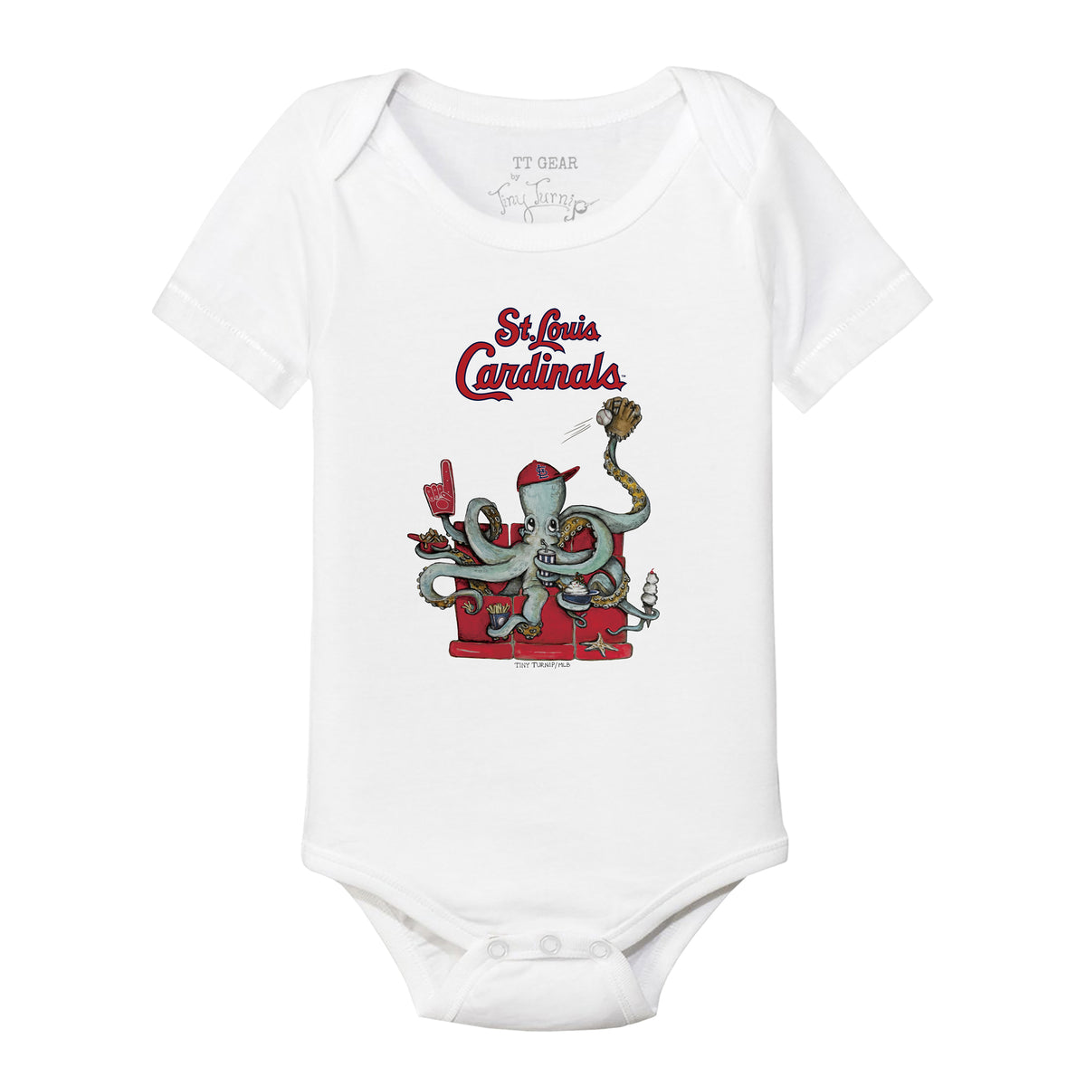 St. Louis Cardinals Octopus Short Sleeve Snapper