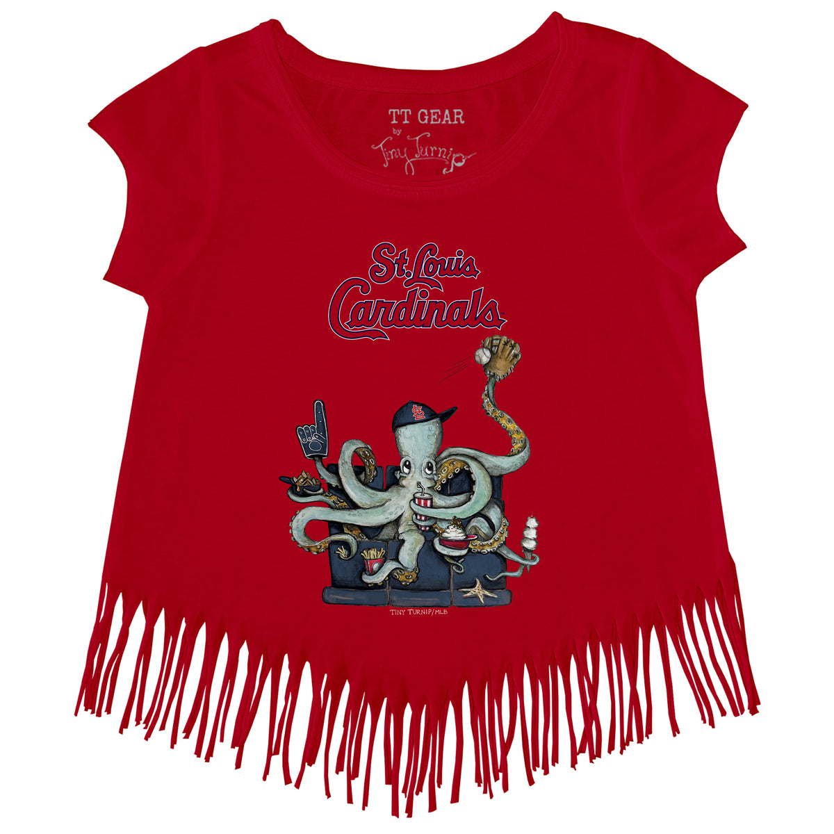 St. Louis Cardinals Octopus Fringe Tee