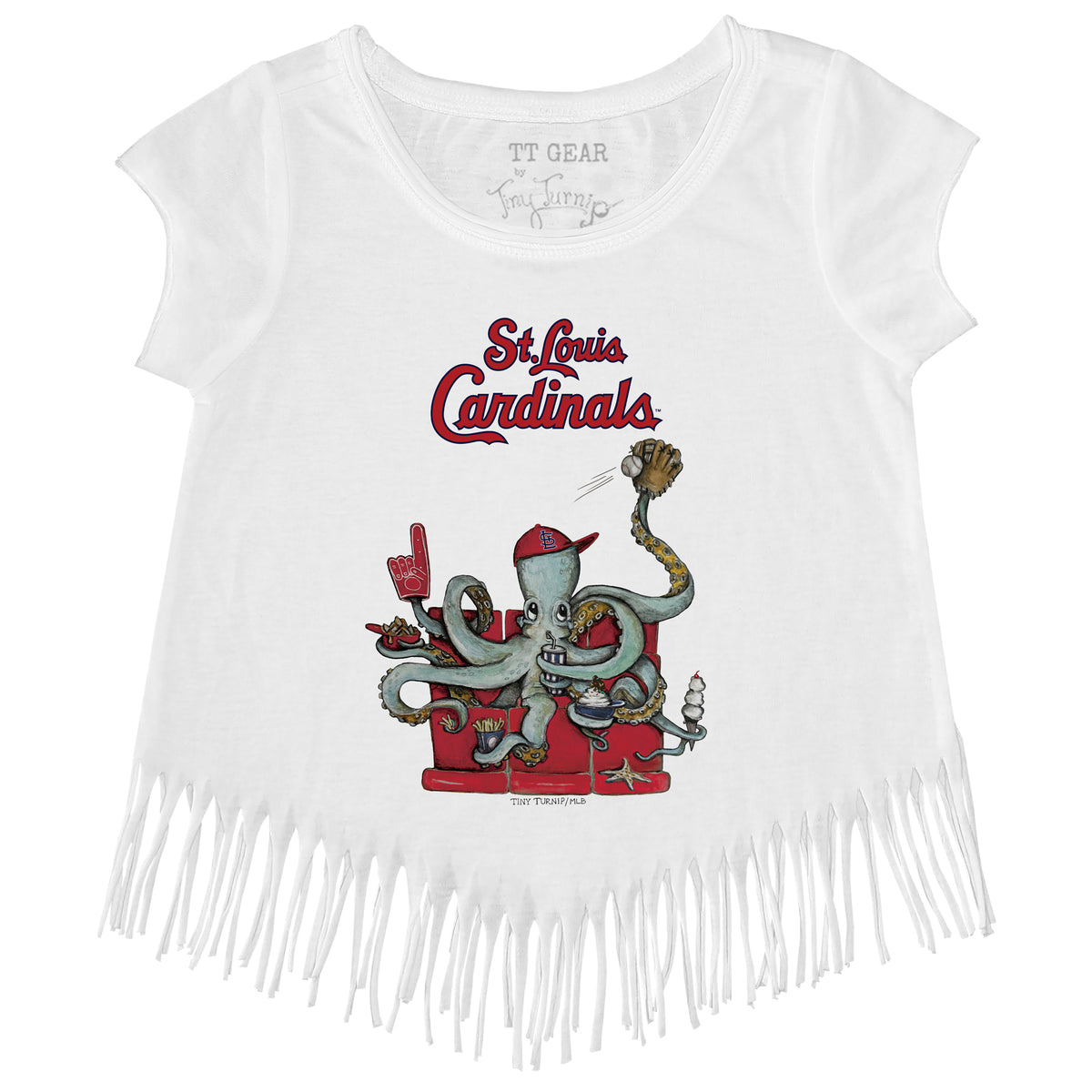 St. Louis Cardinals Octopus Fringe Tee