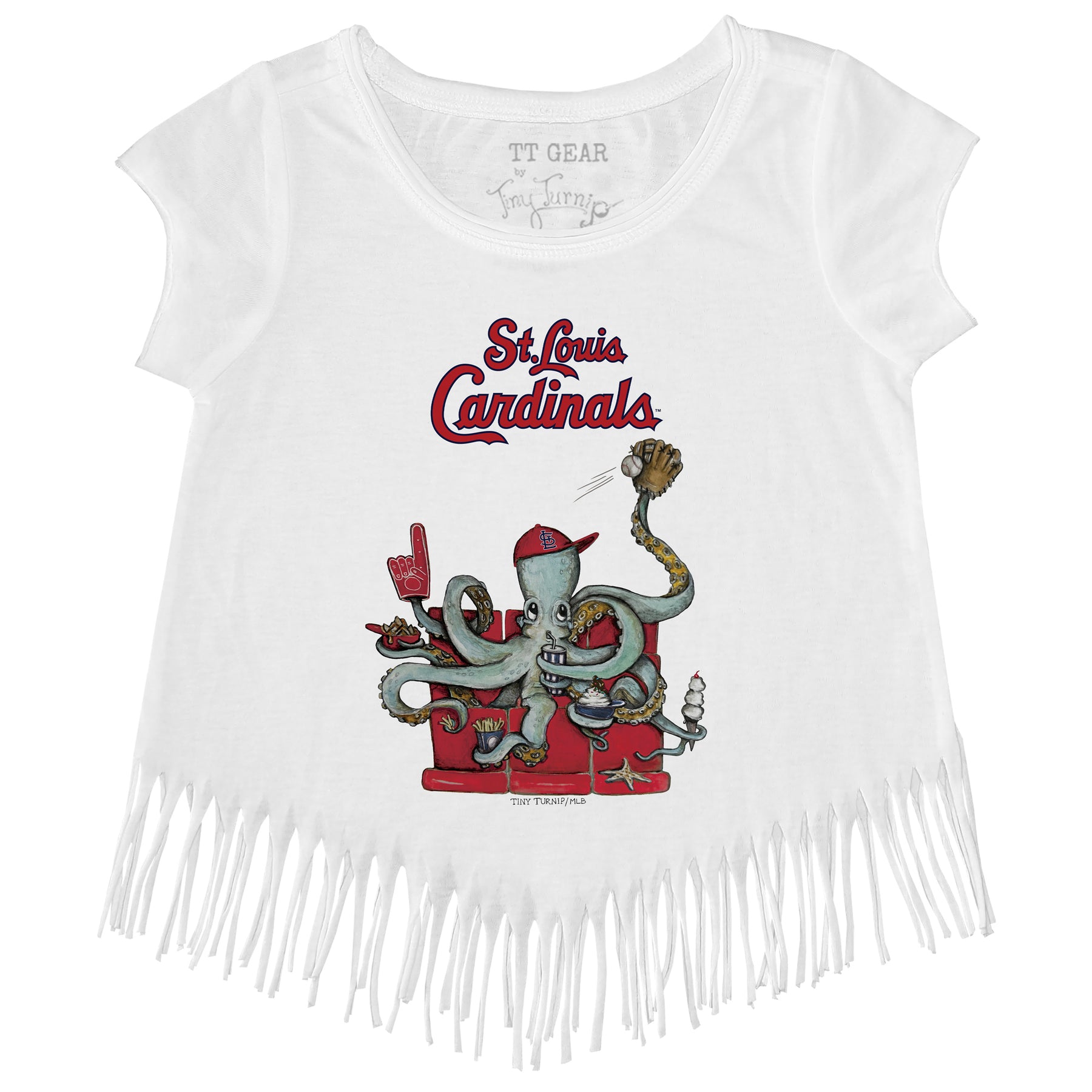St. Louis Cardinals Octopus Fringe Tee