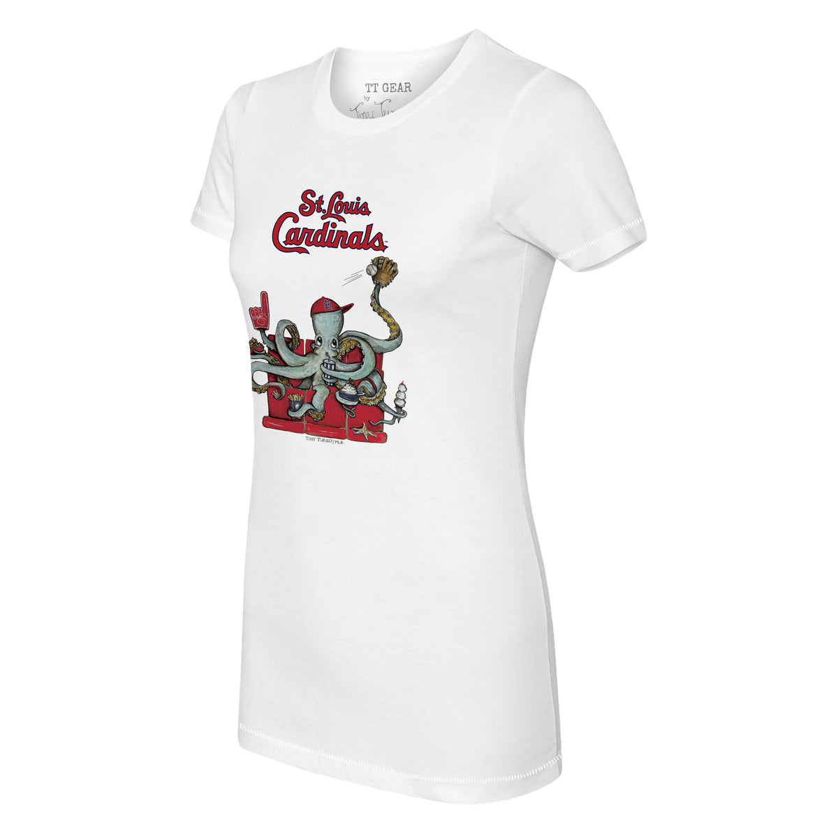 St. Louis Cardinals Octopus Tee Shirt