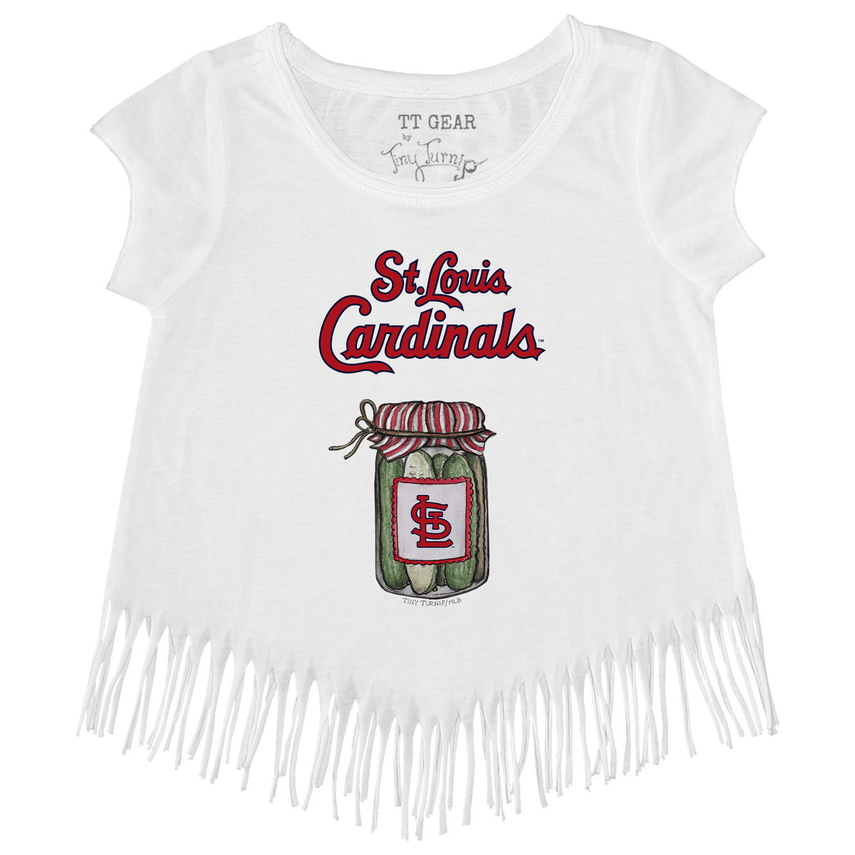 St. Louis Cardinals Pickle Jar Fringe Tee