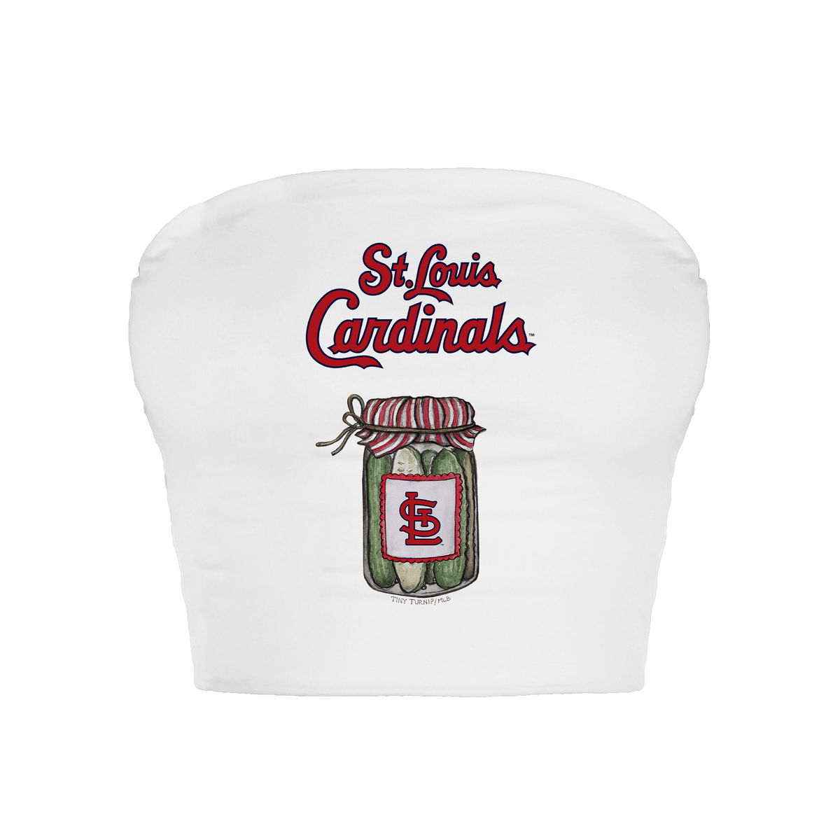 St. Louis Cardinals Pickle Jar Crop Tube Top