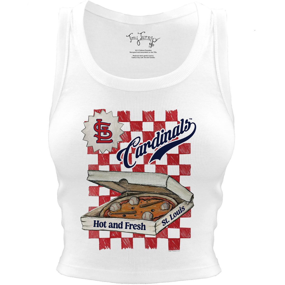 St. Louis Cardinals Pizza Crop Tank
