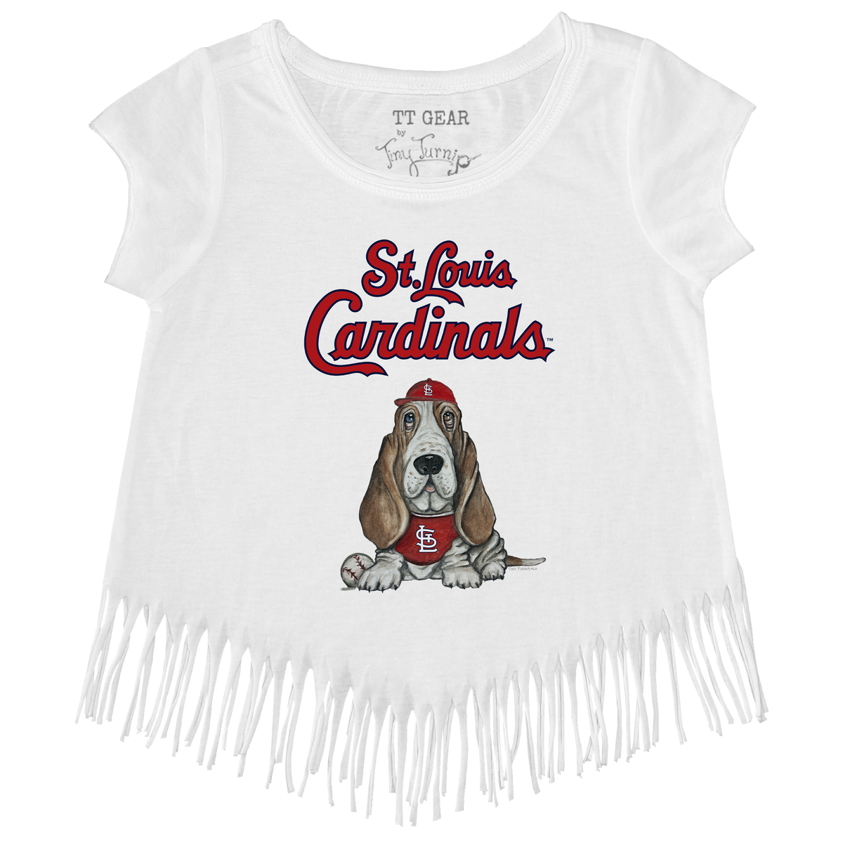 St. Louis Cardinals Puddy Fringe Tee - Tiny Turnip